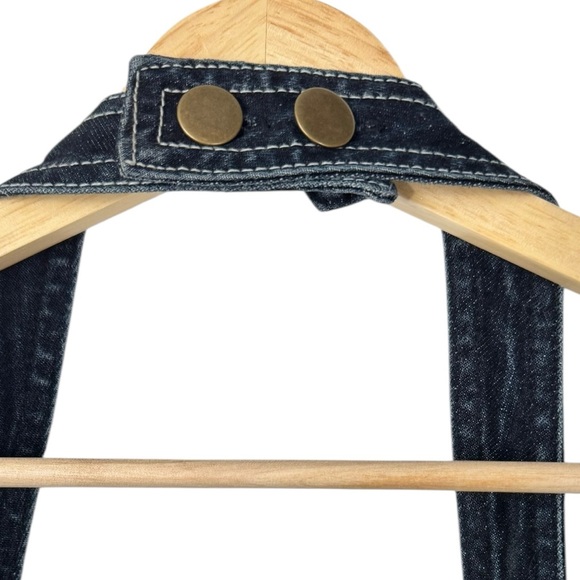 Anthropologie Pilcro Front-Zip Halter Denim Midi Dress Small NWT - Picture 9 of 12